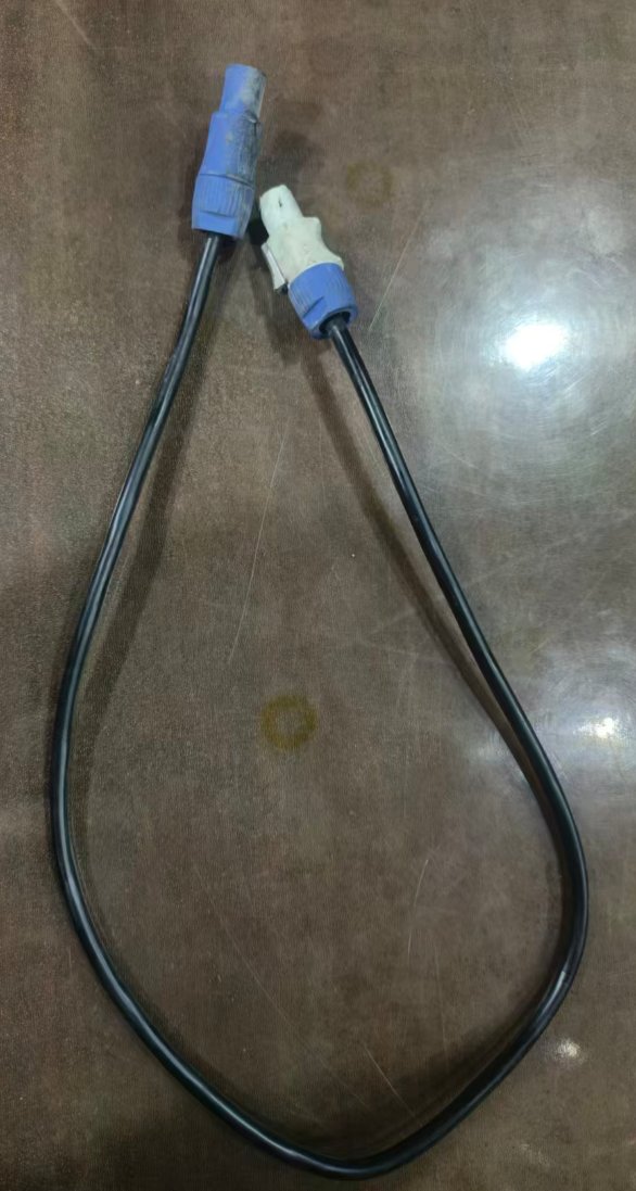 Blue/white connector power cable (field-cuttable)