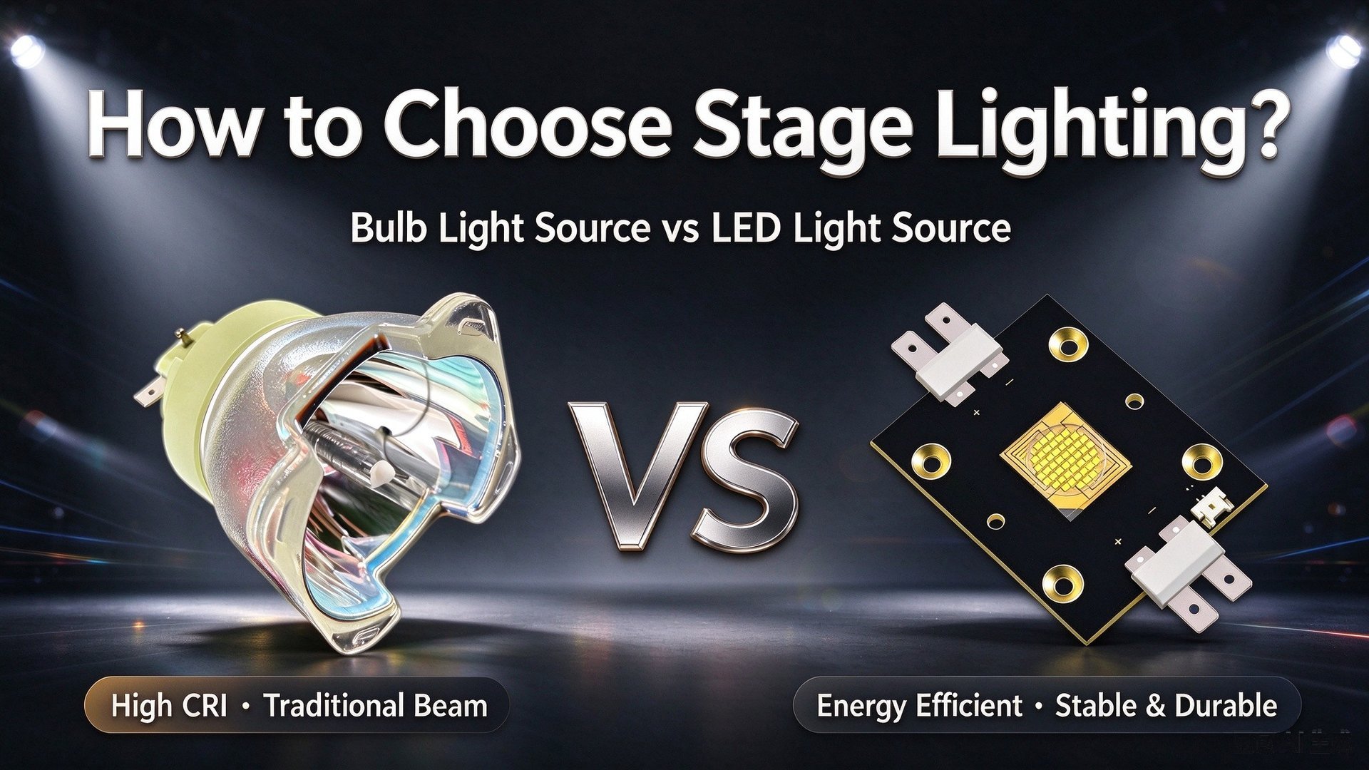 LAMP VS. LED light source showdown — discharge lamp versus LED module