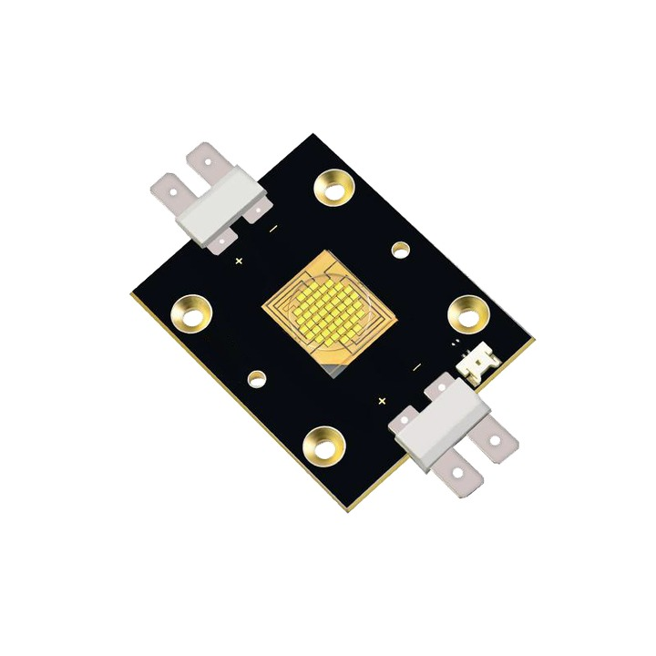 High-power white LED module with gold pad array