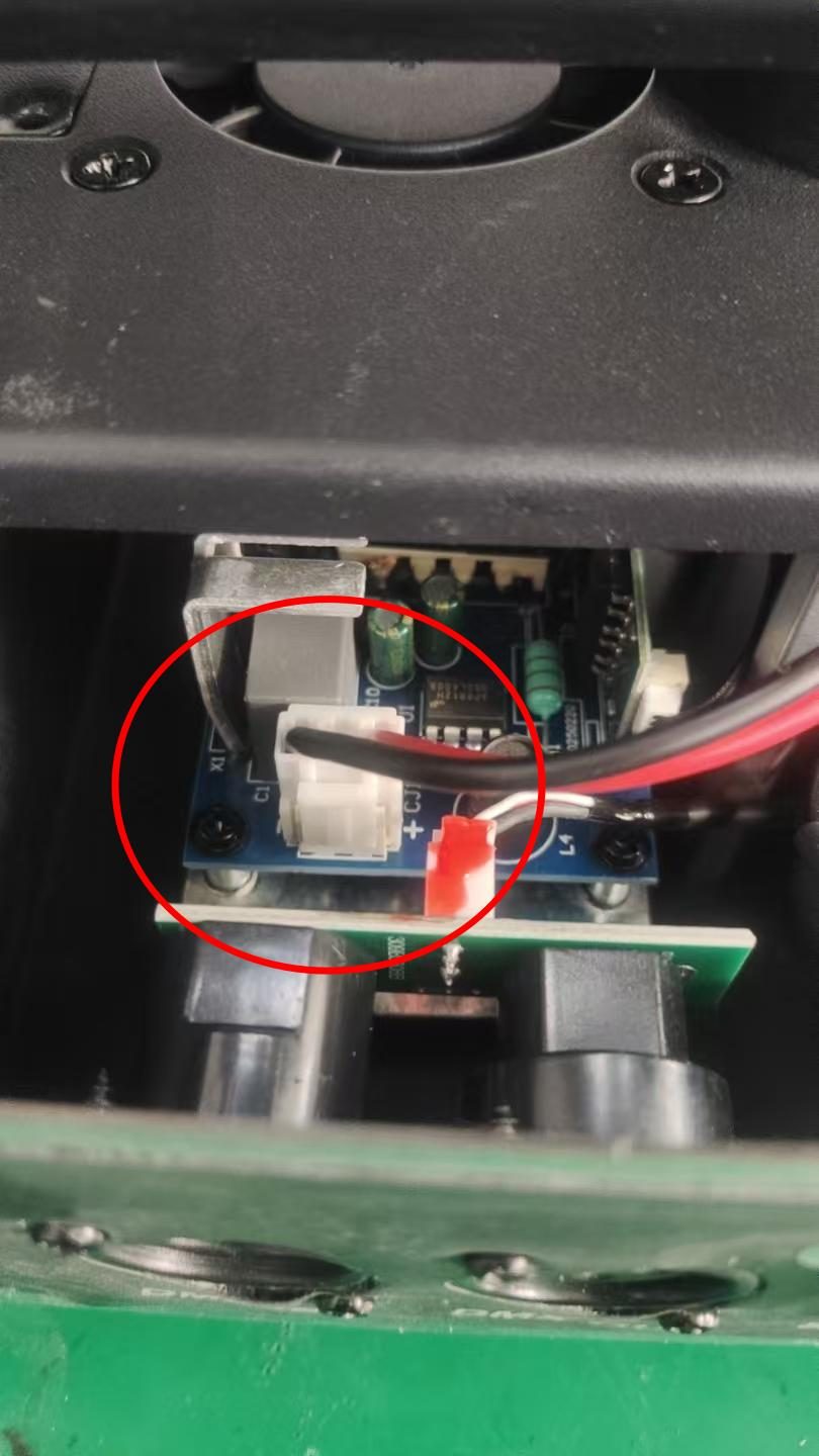 Igniter 380V DC input test points highlighted